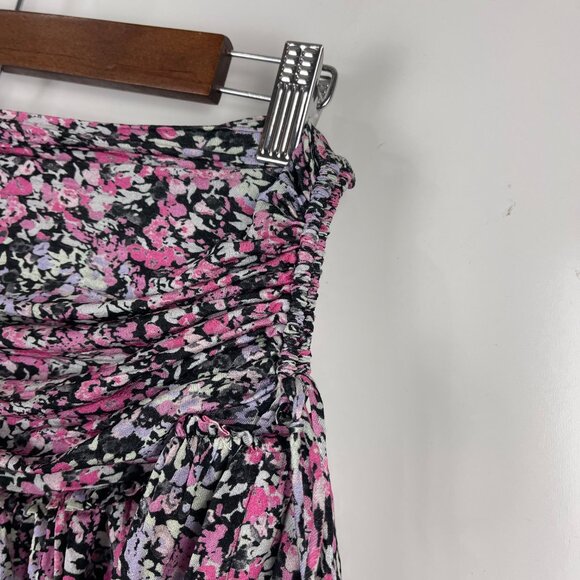 Isabel Marant Floral Ruffle Mini Skirt Women’s Size 40 Handkerchief Hem Designer - Picture 4 of 9